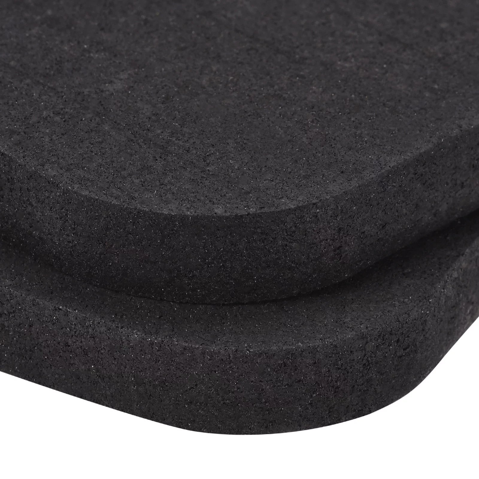 Uxcell Treadmill Mat-3.9"x3.9" Exercise Equipment Mat for Floor Protection Sound Reduction, Black 6 Pack