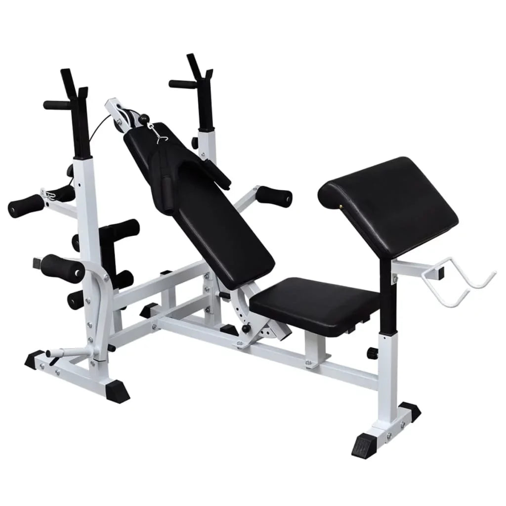 Complete Weight Bench with Weight Rack Dumbbell Set of Total Fitness Potential