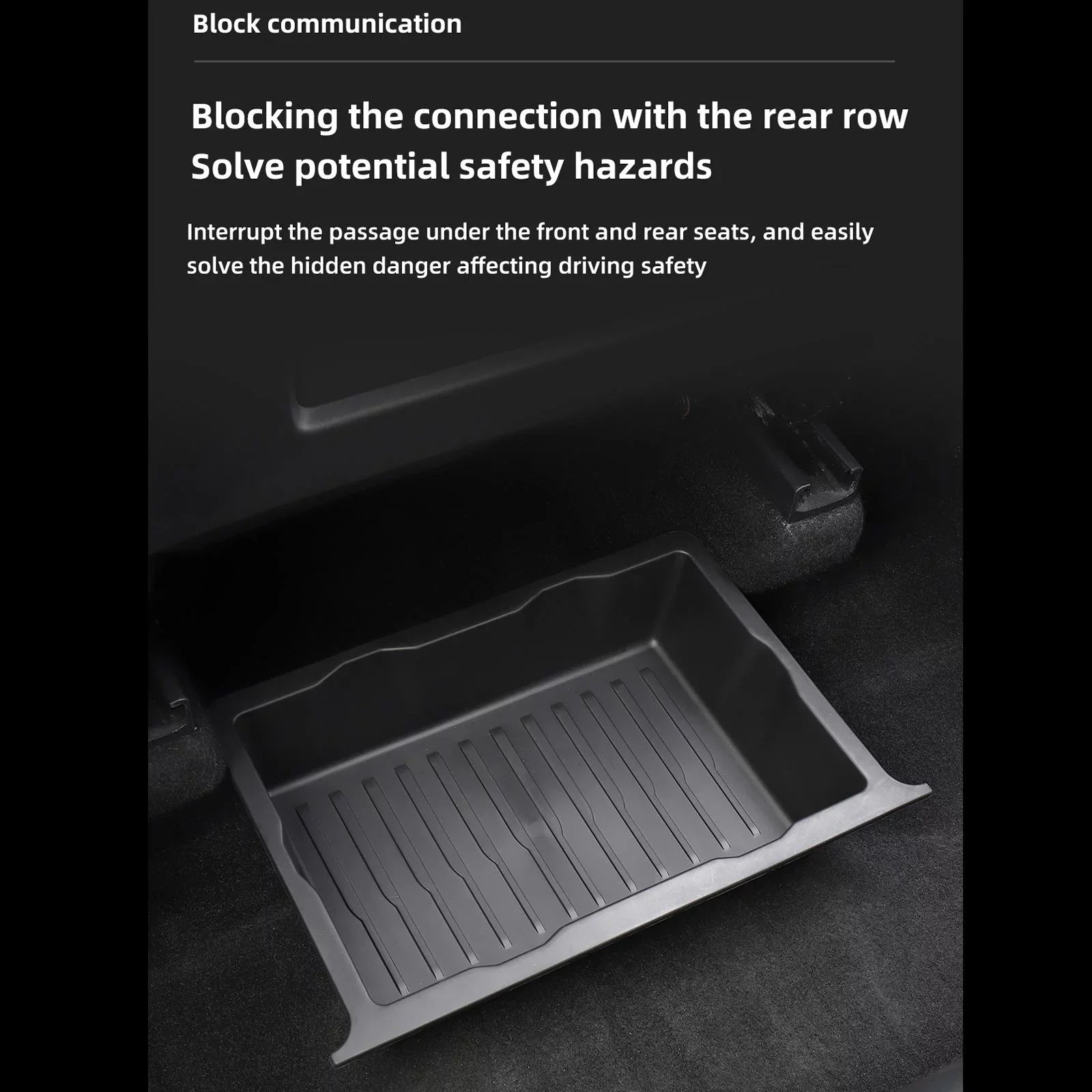 Under Seat Storage Box Underseat Hidden Storage Tray for 2pcs