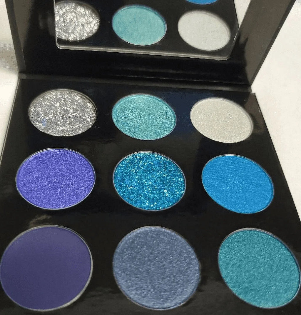Fab Icon Expert Wear 9 Colors Blue Moon Eyeshadow Palette