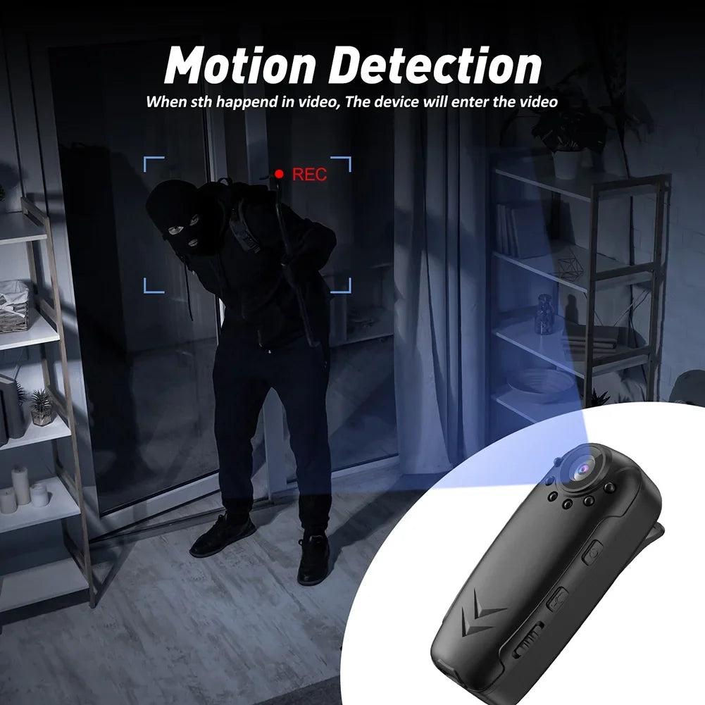 Portable Mini Camera Law Enforcement Digital Video Recorder Body Camera With Wide Angle Infrared Night Motion Detection Function