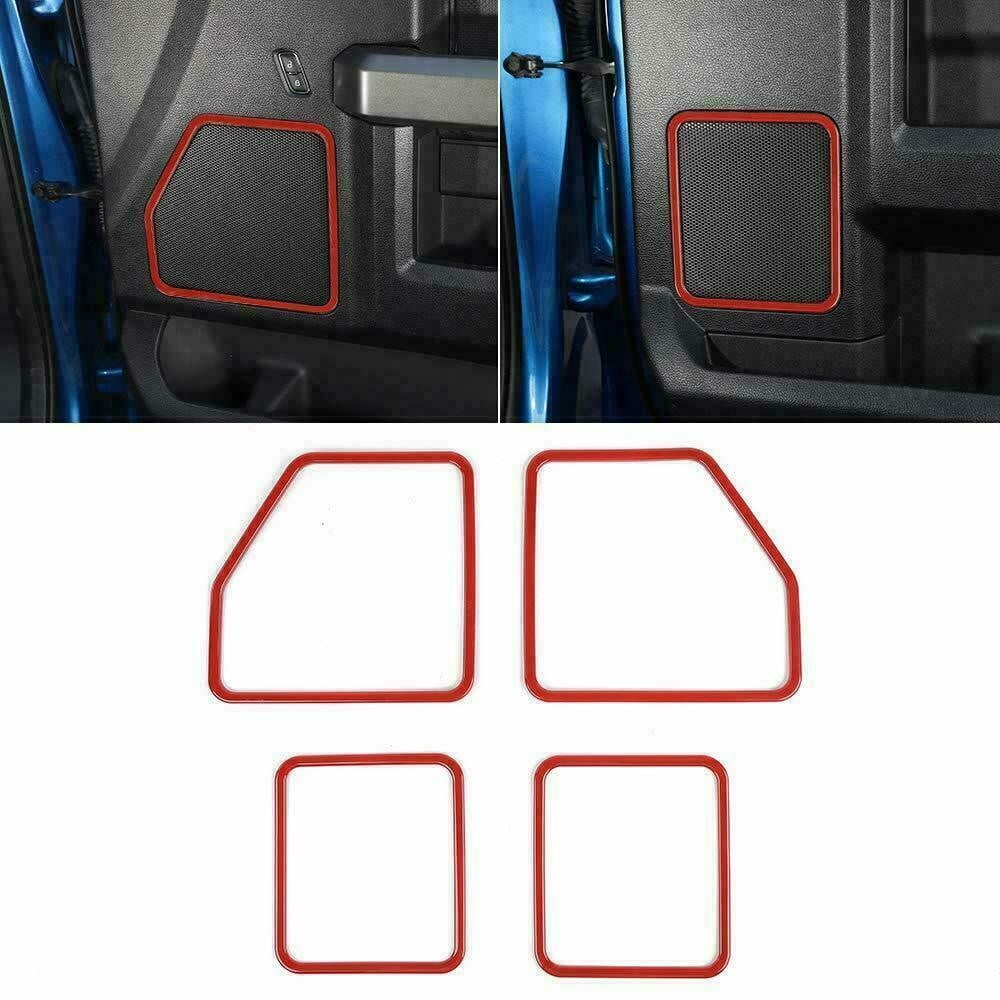 Teledu F150 Red 28pcs Full Interior Set Center Console Cover Trim Kit