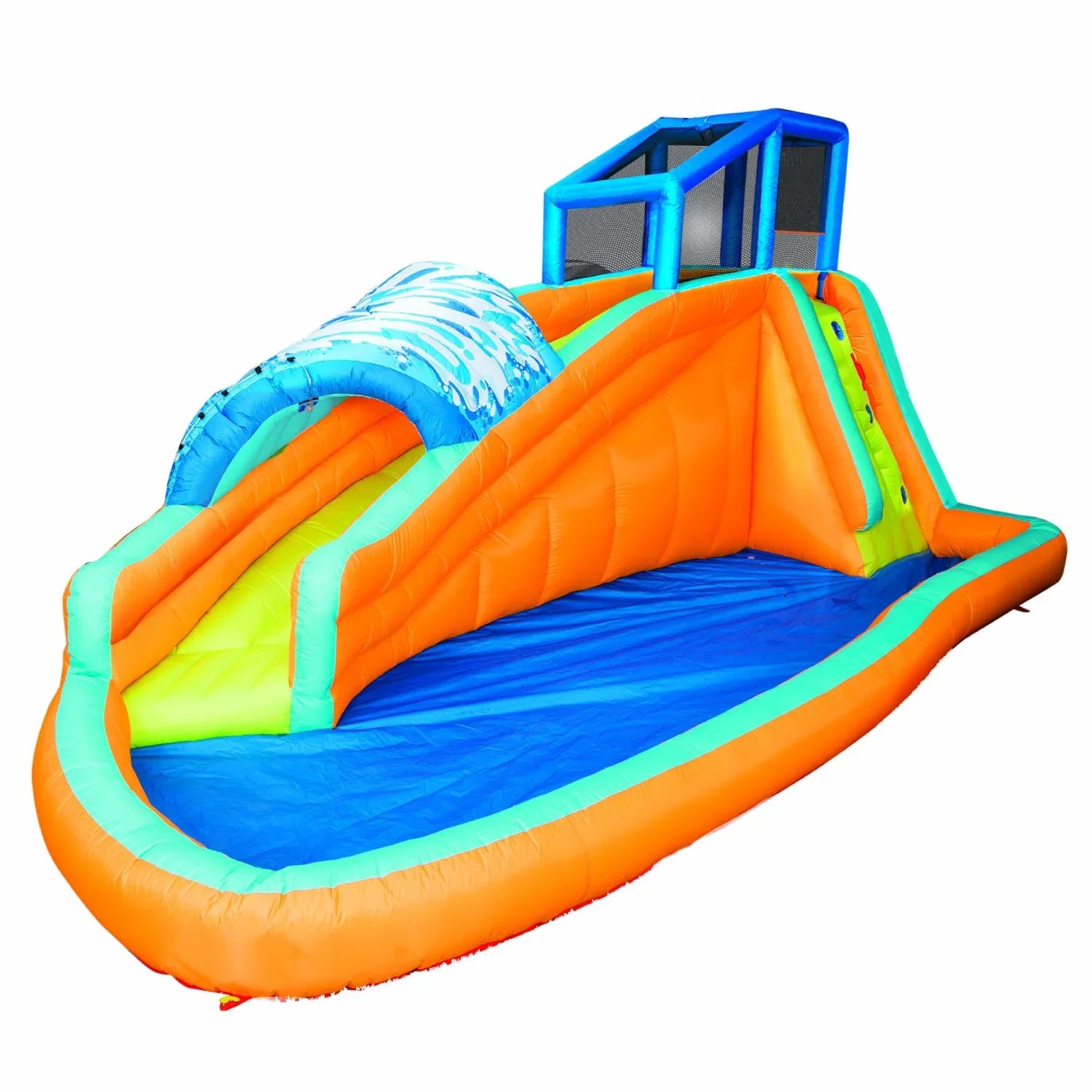 Banzai Surf Rider Kids Inflatable Outdoor Lagoon Fluid Slide Splash Park