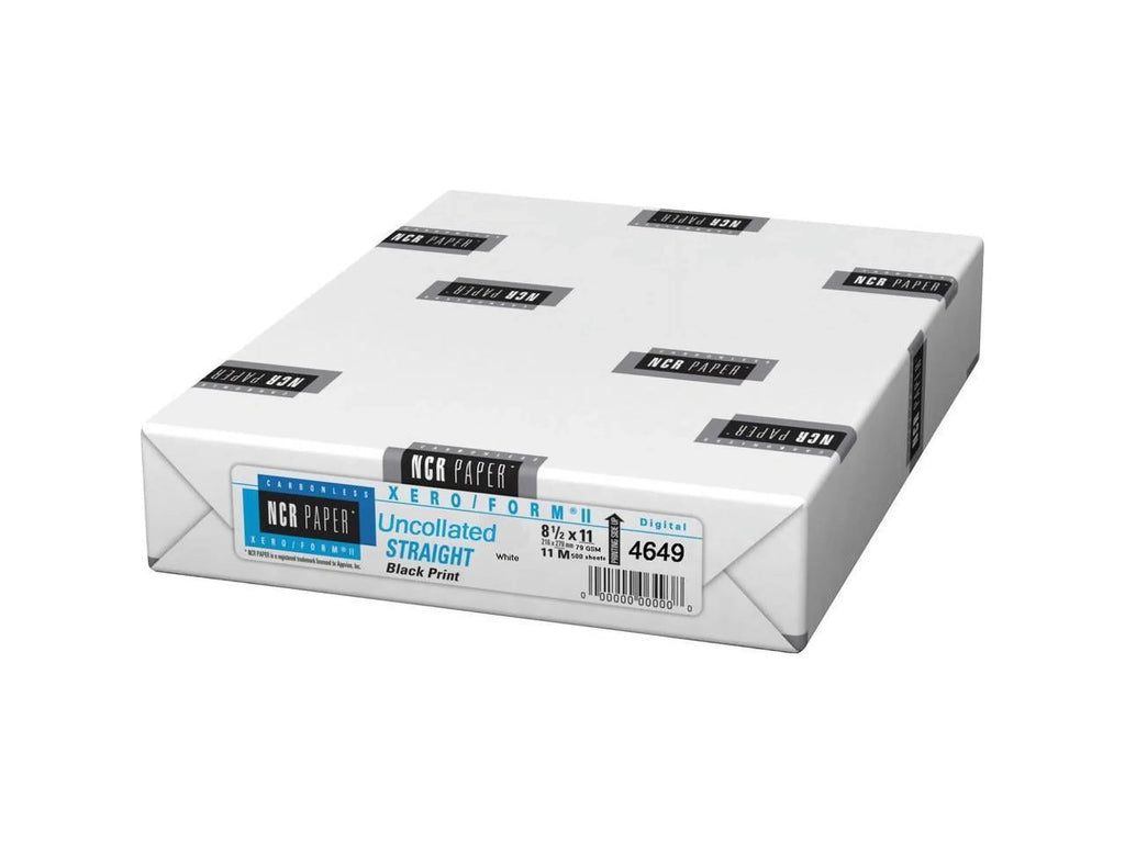 NCR Paper - Appvion Carbonless Paper, Uncollated Single, 8-1/2" x 11", 500 Per Pack, White
