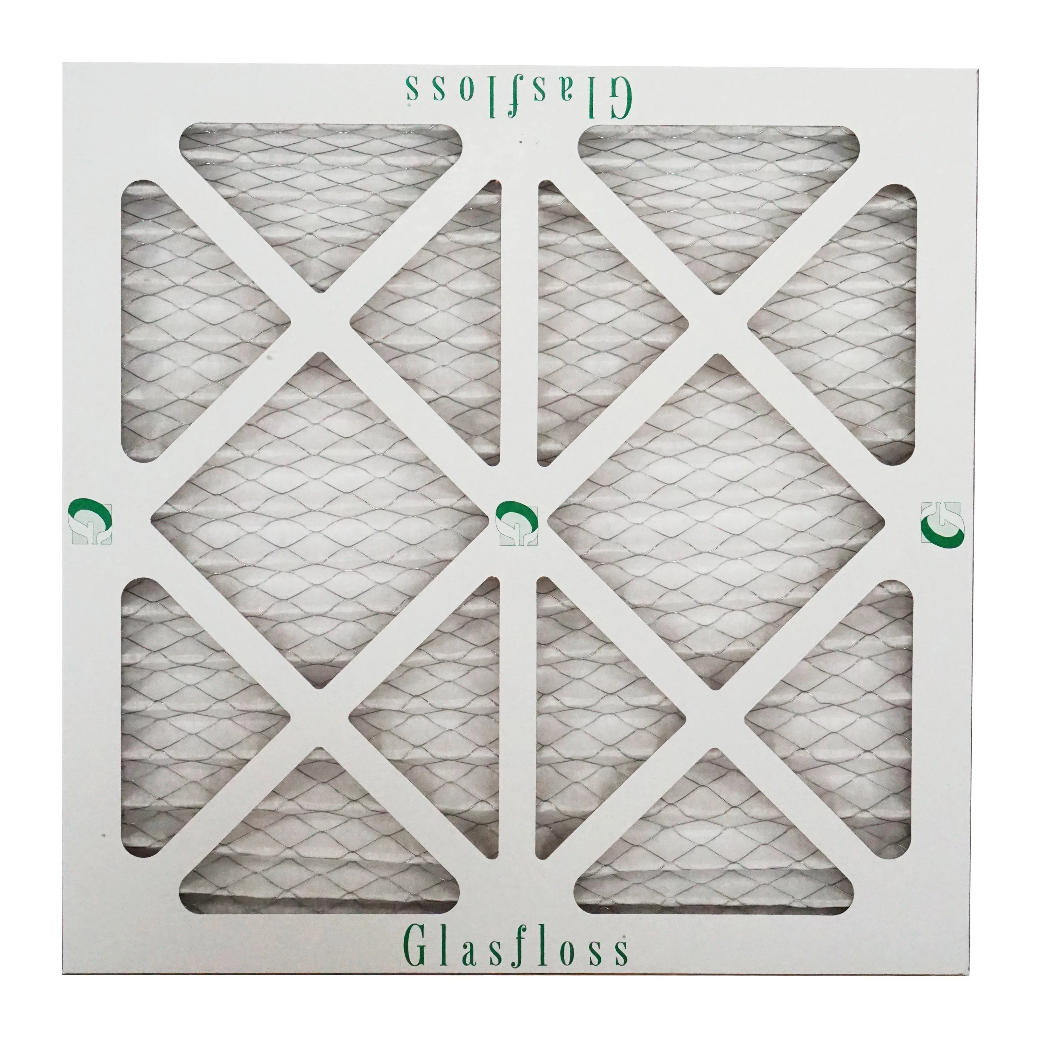 Glasfloss Air Filter 14x14x2 - 2" MERV 10 - (Pack of 12) - Pleated AC or HVAC Air Filter - Furnace Air Filter - Home or Office - Made In The USA.
