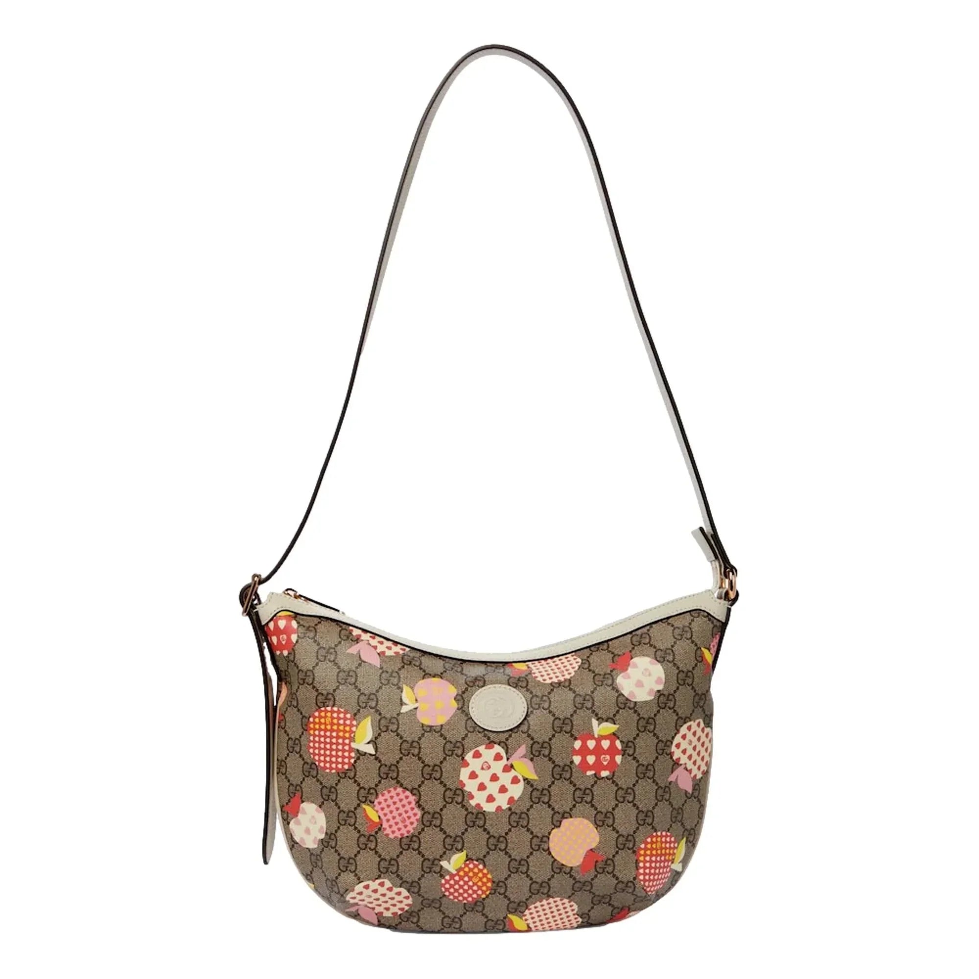 New Gucci Les Pommes GG Supreme Shoulder Bag 598125
