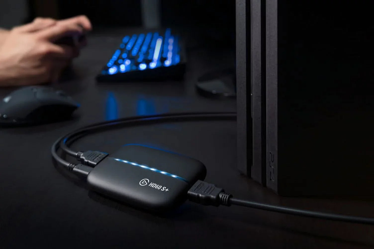 Elgato HD60 S+ Capture Card 1080p60 HDR10 capture, 4K60 HDR10 zero-lag passthrough, ultra-low latency, PS5, PS4/Pro, Xbox Series X/S, USB 3.0