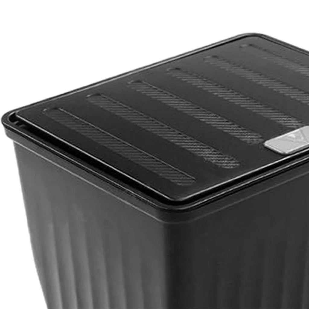 Car Trash Bin Backseat Storage Box Easy to Install with Lid Rear Center Console Organizer Car Seat Trash Can for Model Y