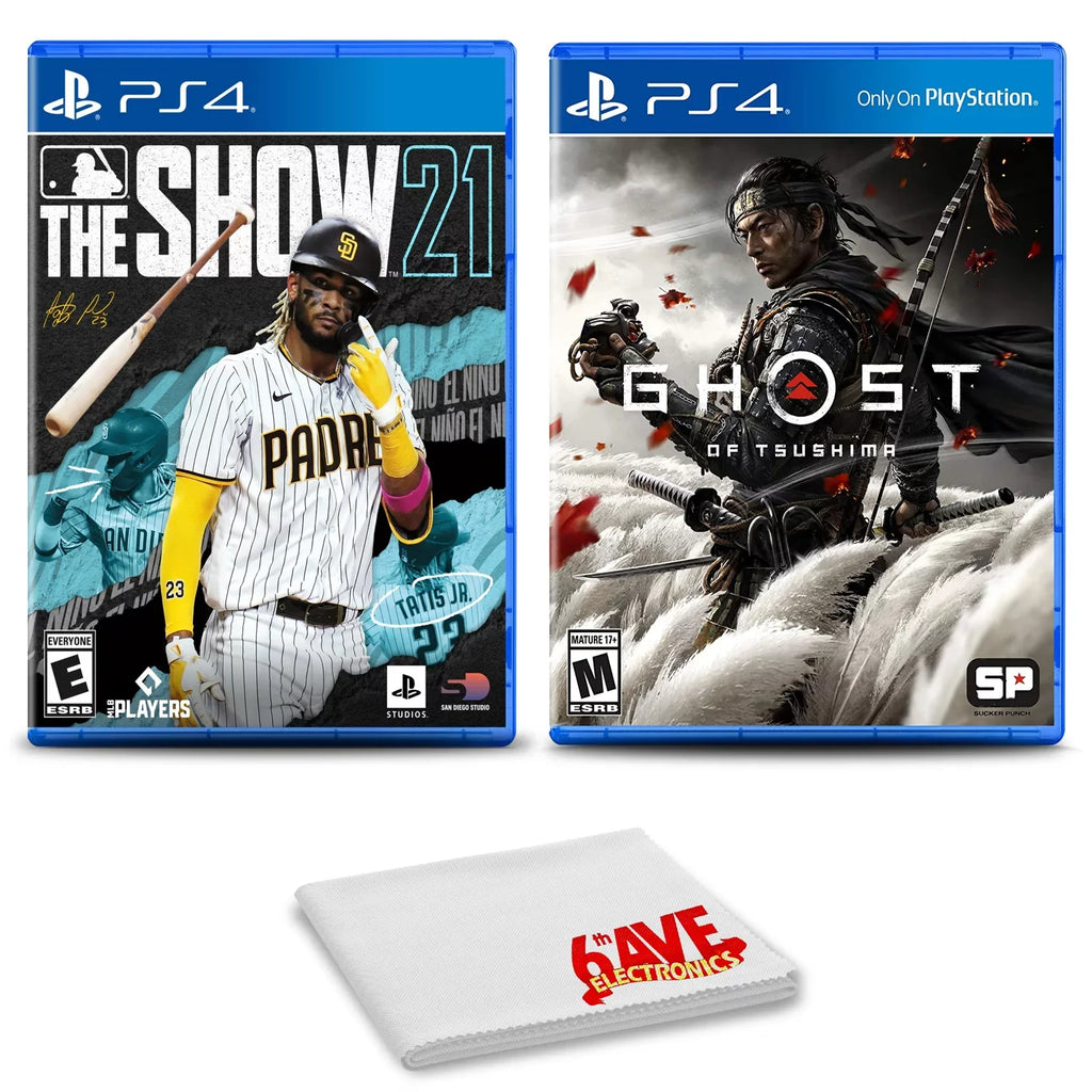 MLB The Show 21 and Ghost of Tsushima - Two Game Bundle For PlayStation 4