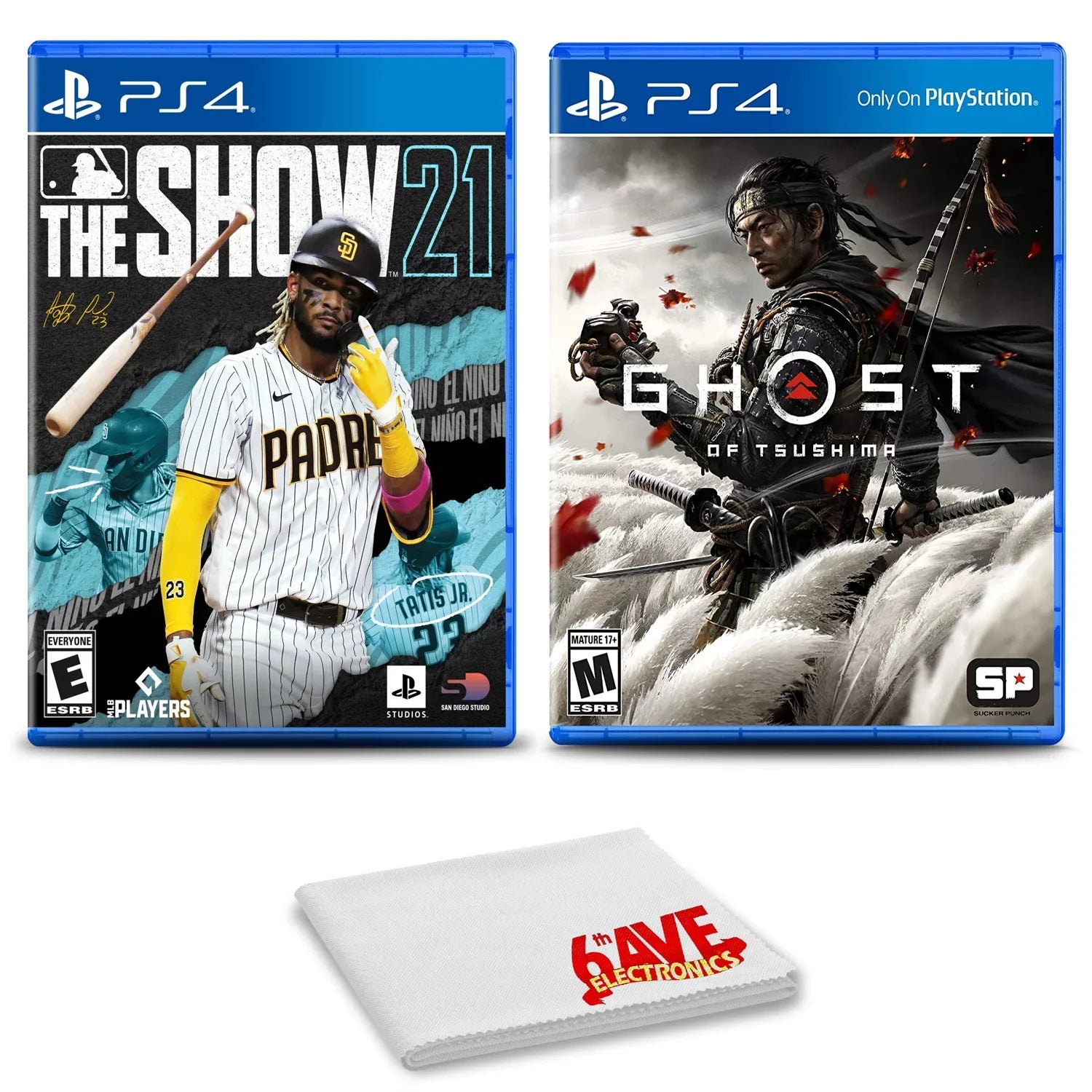 MLB The Show 21 and Ghost of Tsushima - Two Game Bundle For PlayStation 4