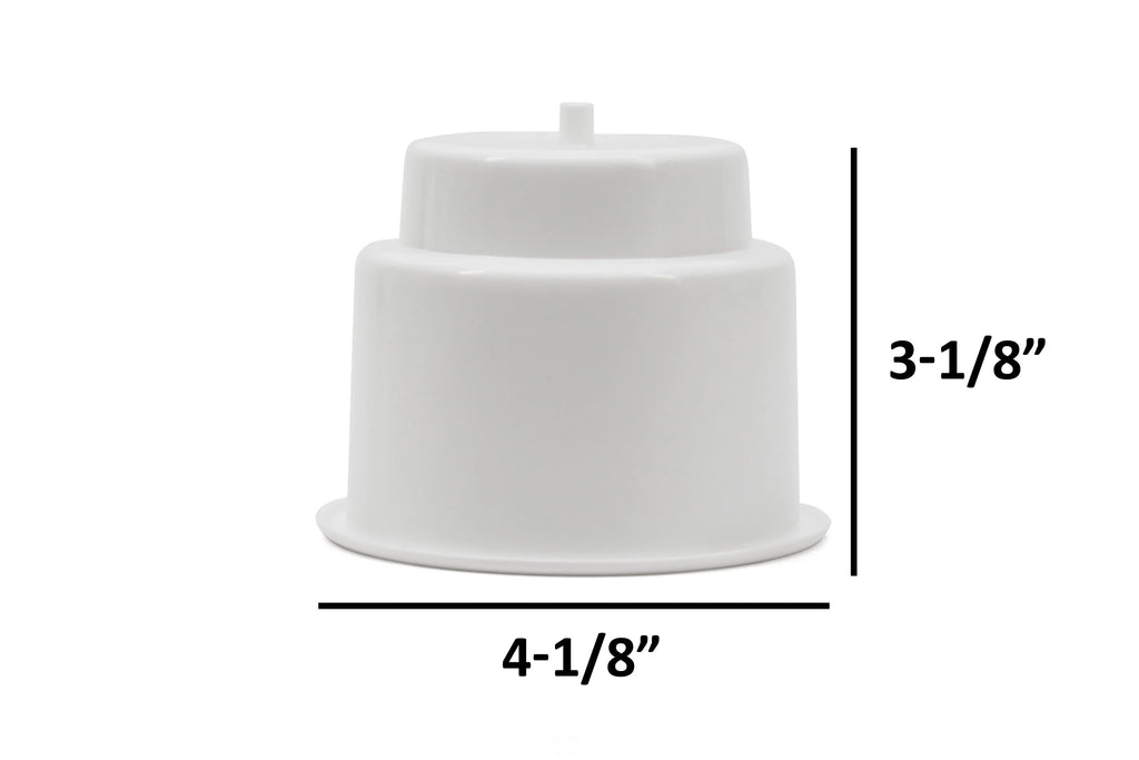 Red Hound Auto 10 Cup Holders Plastic Pocket Recessed Insert Universal with Drain for Boat RV Car Truck Marine Pontoon Motorhome Camper Drop In White 3-1/2 Inch I.D. & 4-1/8 Inch O.D.