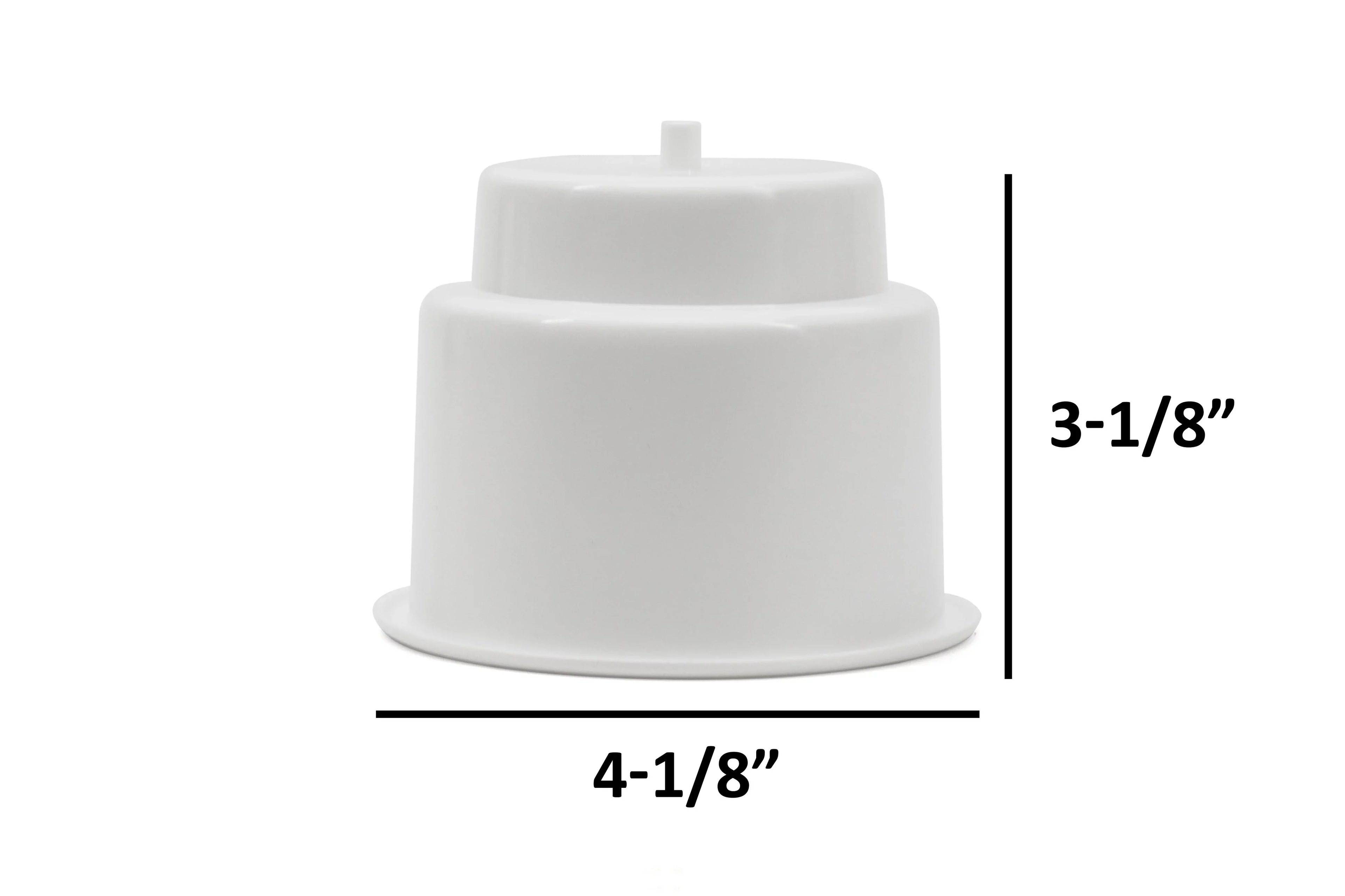 Red Hound Auto 10 Cup Holders Plastic Pocket Recessed Insert Universal with Drain for Boat RV Car Truck Marine Pontoon Motorhome Camper Drop In White 3-1/2 Inch I.D. & 4-1/8 Inch O.D.