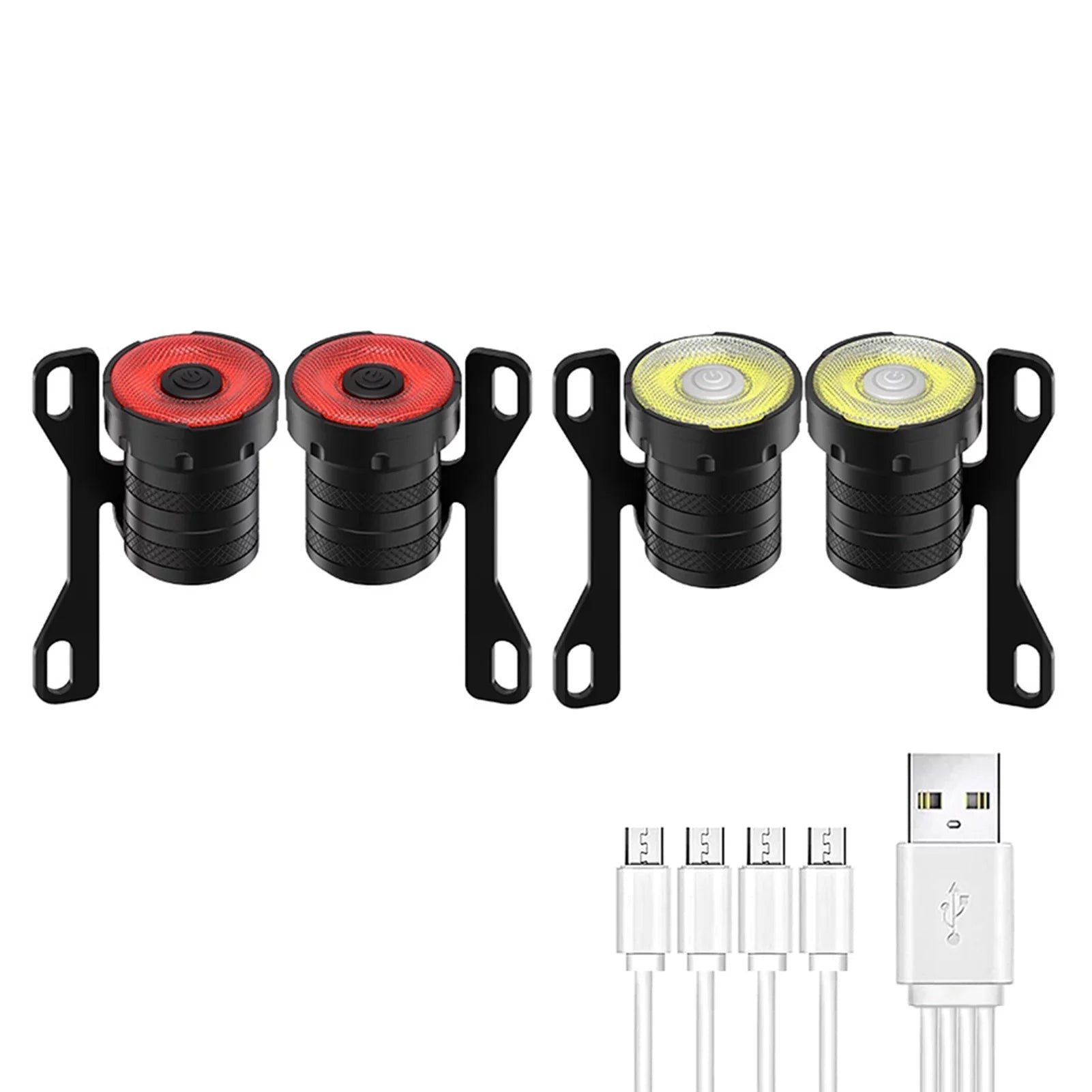 Tomshoo Skateboard USB Rechargeable Skateboard Longboard Front and Rear Set with 4-in-1 Charging Cable