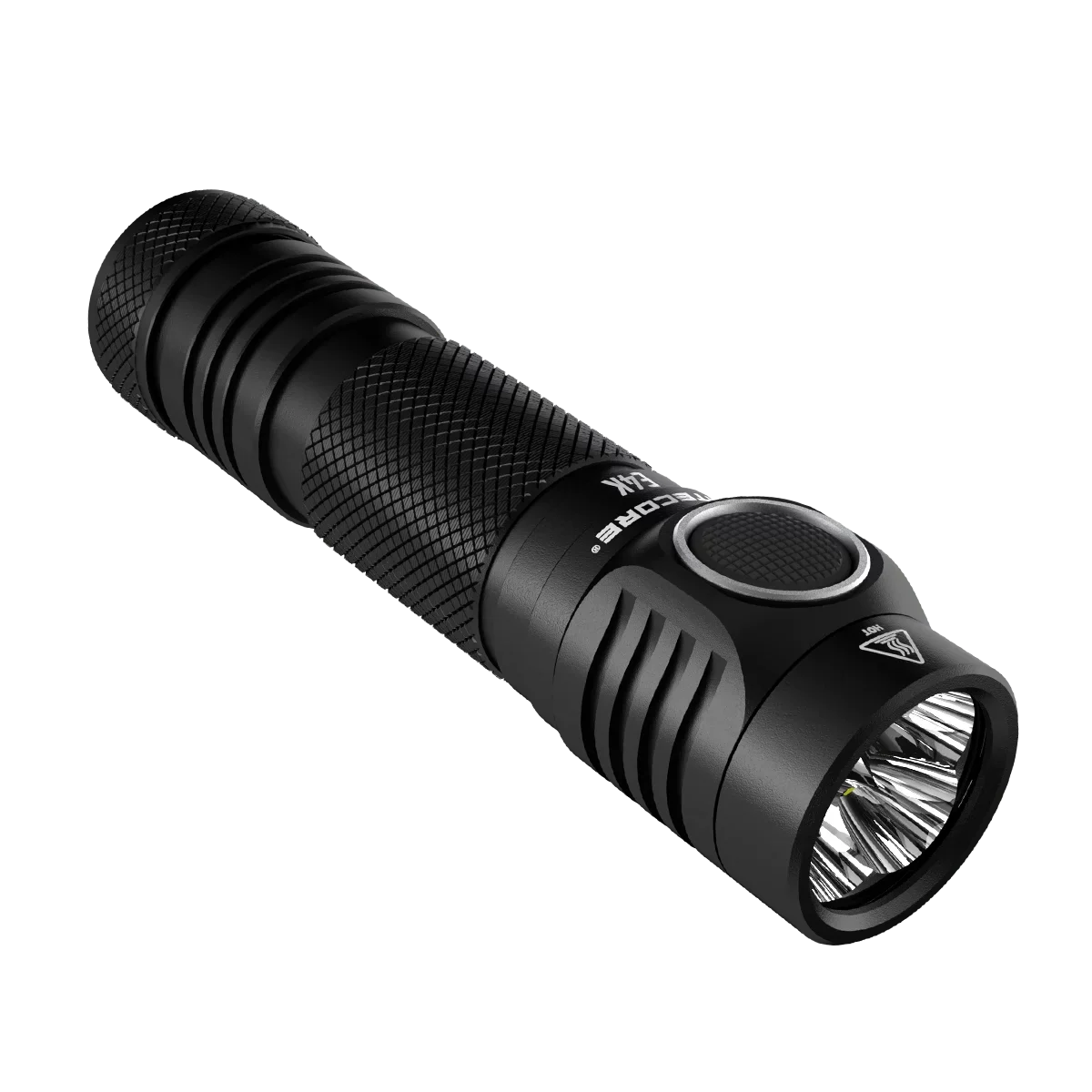Combo: NITECORE E4K Next generation Flashlight - 4400 Lumens w/Tini Brass Keychain Light -380 Lumens