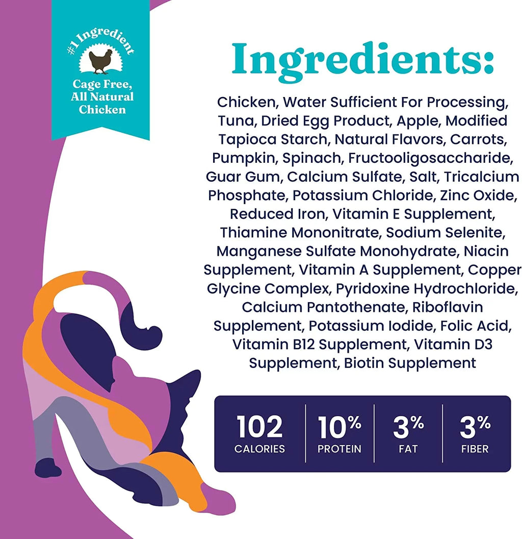 Solid Gold Wet Cat Food Pate for Adult & Senior Cats - Made with Real Chicken - High Protein Grain Free Wet Cat Food for Healthy Digestion, Skin and Coat & Sensitive Stomach - 3oz (24 Count)