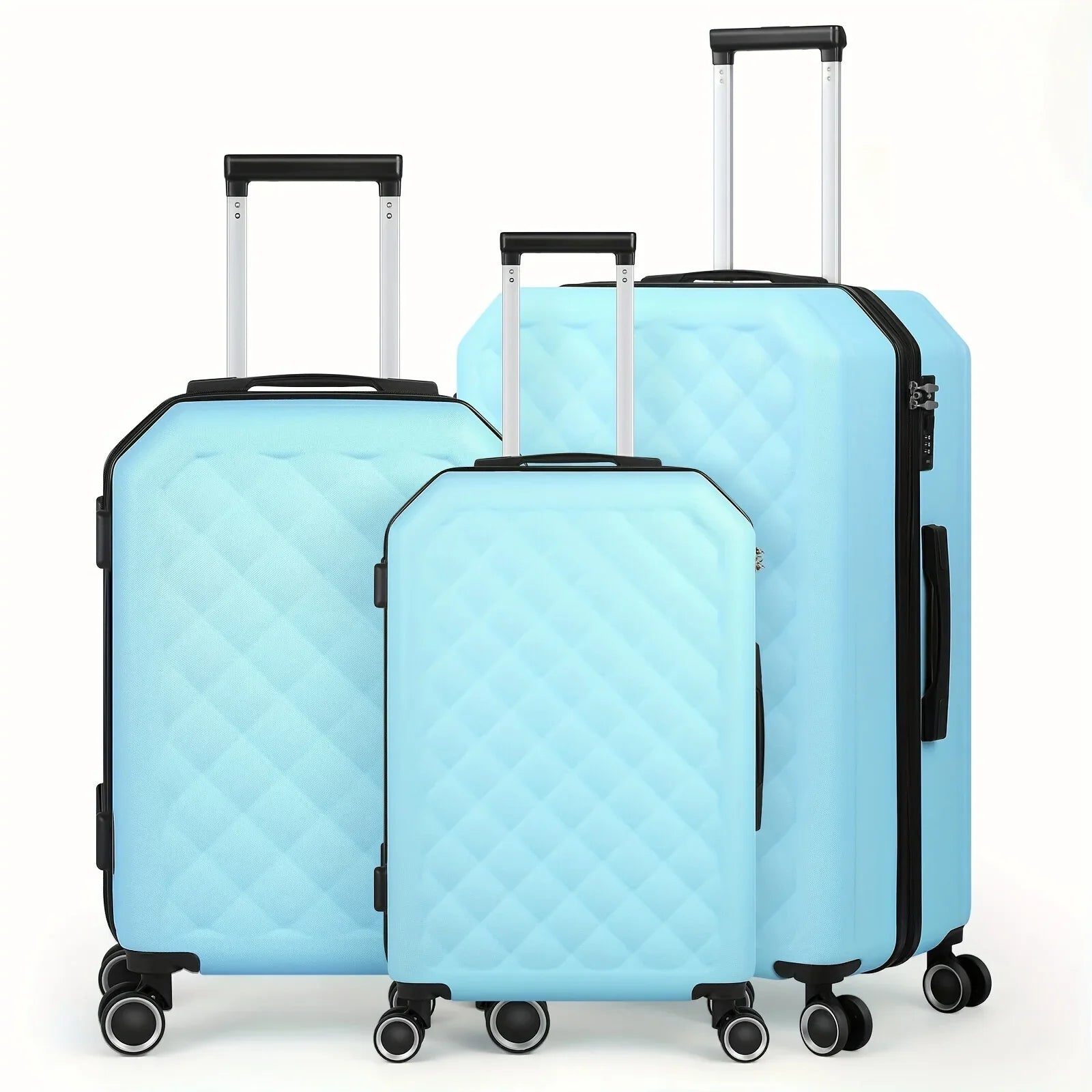 Travelhouse Hardshell Luggage 3-Piece Set: Suitcases with Spinner Wheels and TSA Lock in 20in, 24in, and 28in – Designed for Women