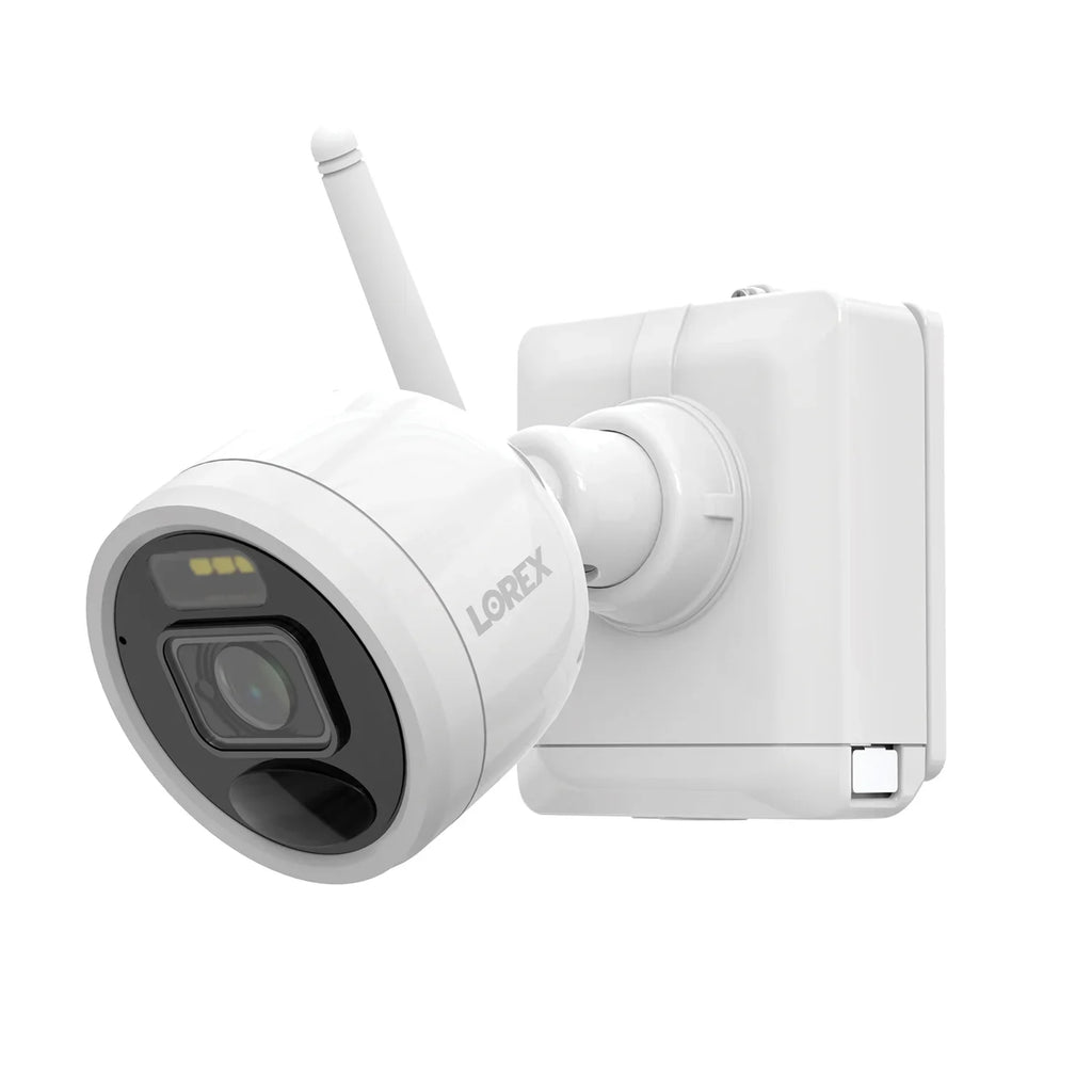 Lorex 2K 4.0-MP 8-Camera-Capable 32-GB NVR System with 4 Outdoor Wi-Fi Battery Security Cameras, White, L4248D-4AA4-E, L4248D-4AA4-E