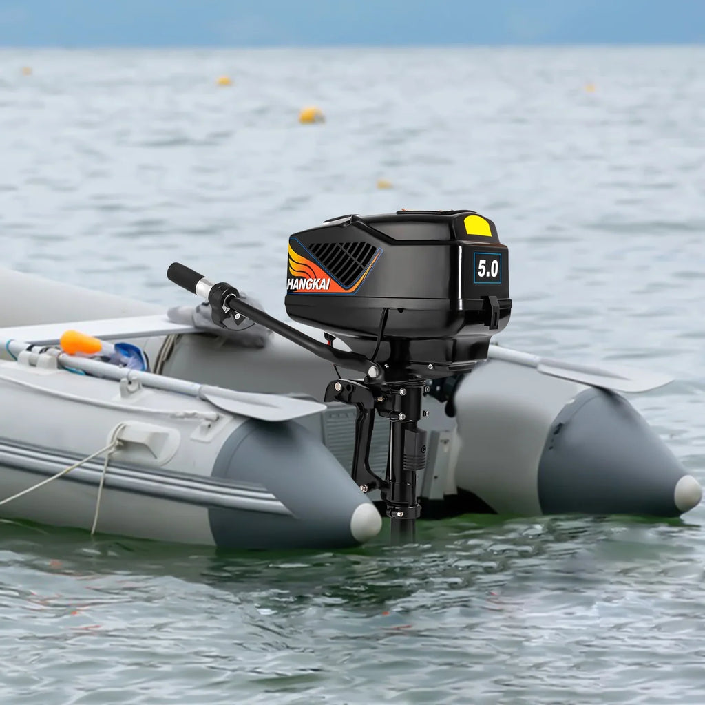 48V Electric Outboard Motor, 1200W Boat Engine Electric Start Marine Trolley Driver Brushless Motor Propeller
