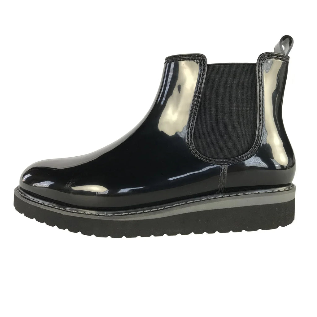 Cougar Women's Kensington Ankle-High Rubber Rain Boot - 9M - Black/Charcoal