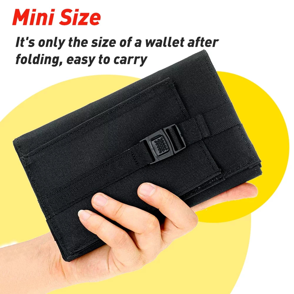 DFITO 80W Outdoor Foldable USB Solar Panel Power Bank for Camping Hiking