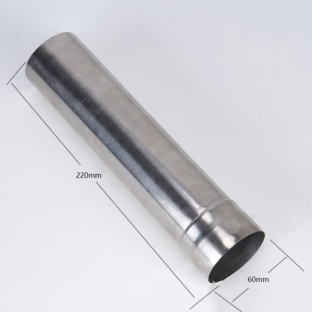 moobody Stainless Steel Net Tube Camping Heating Stoves Chimney Accessory, Portable Tent Firewood Stove Chimney Bent and Straight Tube, for Camping