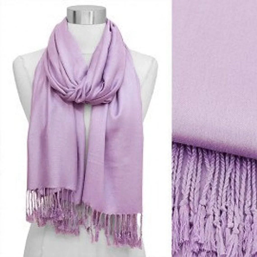Set of 10 Pashmina Scarf Shawl, Bridesmaid Shawl, Bridal Wrap, Wedding Shawl (Light Purple)