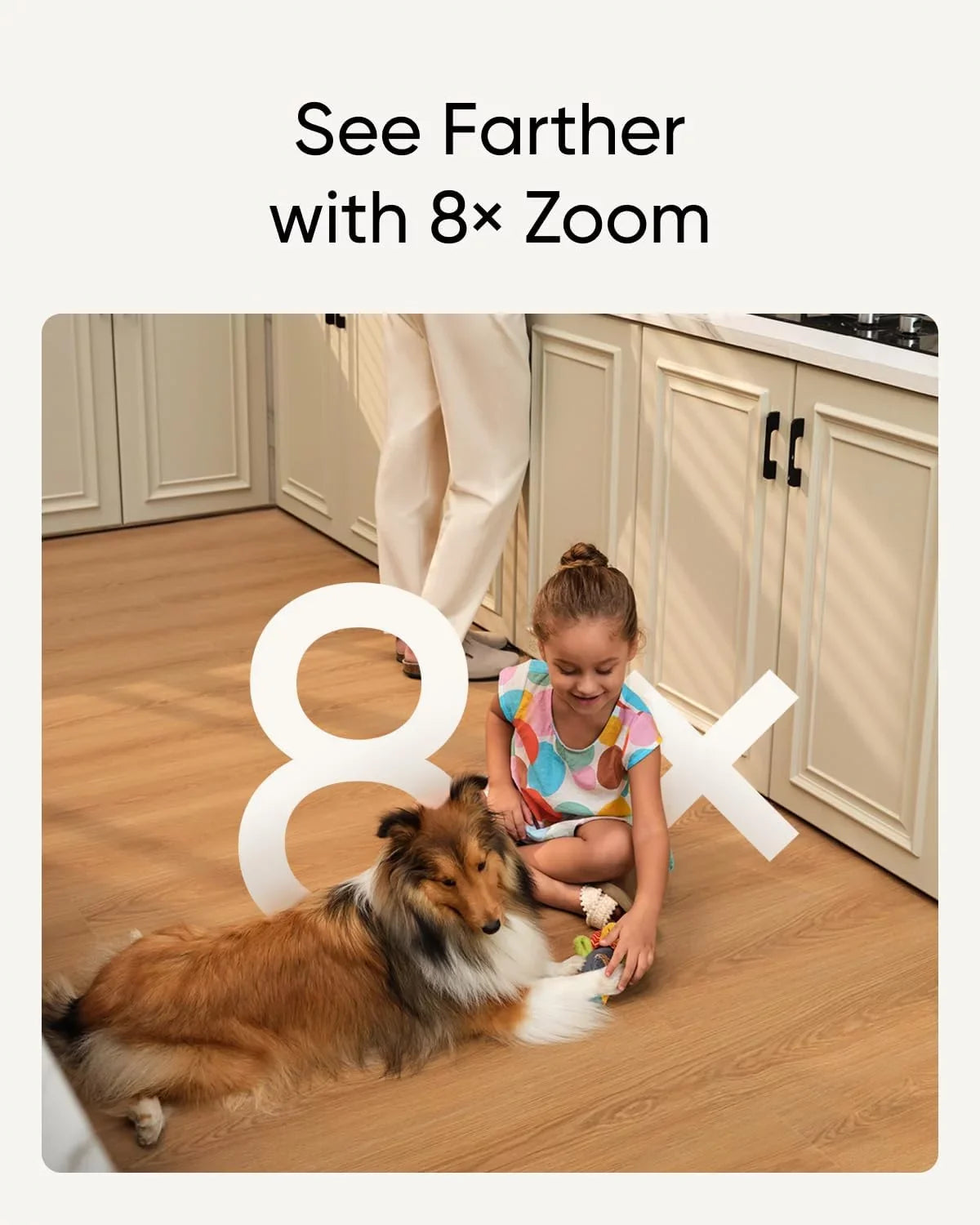 eufy Security Indoor Cam S350, Dual Cameras, 4K UHD Resolution Security Camera with 8× Zoom and 360° PTZ, Human/Pet AI, Ideal for Baby Monitor/Pet Camera/Home Security, Dual-Band Wi-Fi 6