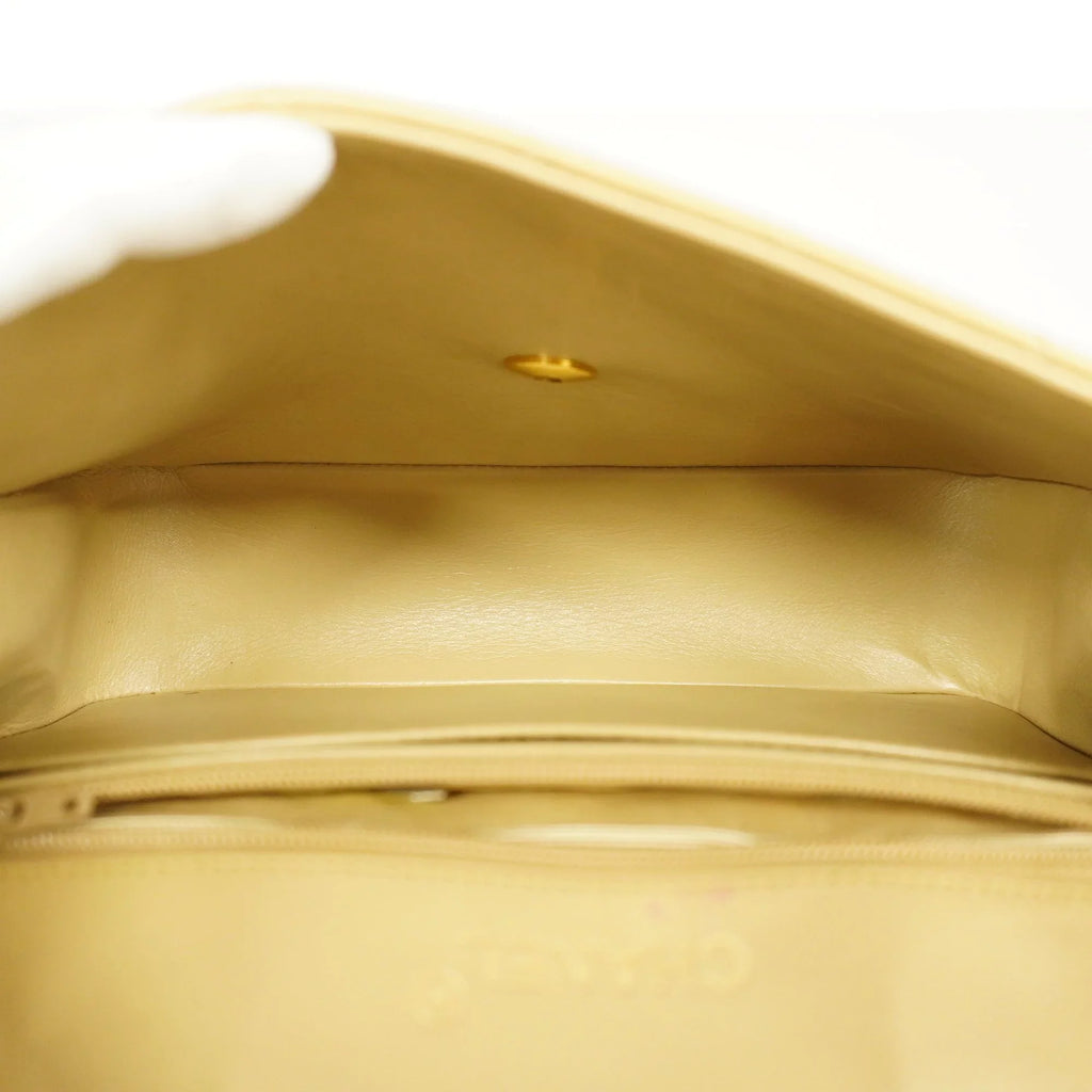 Authenticated Second-hand Auth Chanel Matelasse Single Chain Women's Leather Shoulder Bag Beige