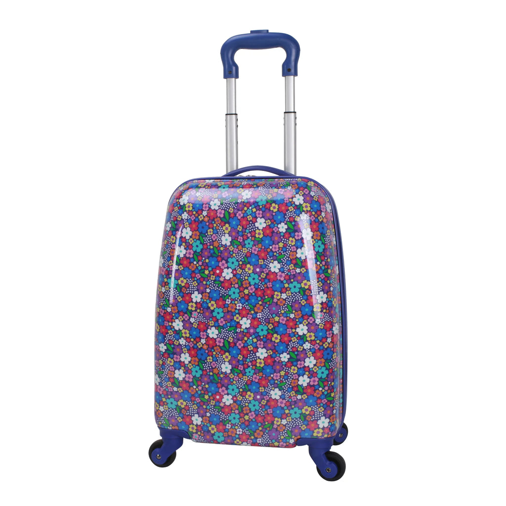 Protege 20 inch Hardside Kids / Child Pilot Travel Carry-on Luggage, Flower Print, Child