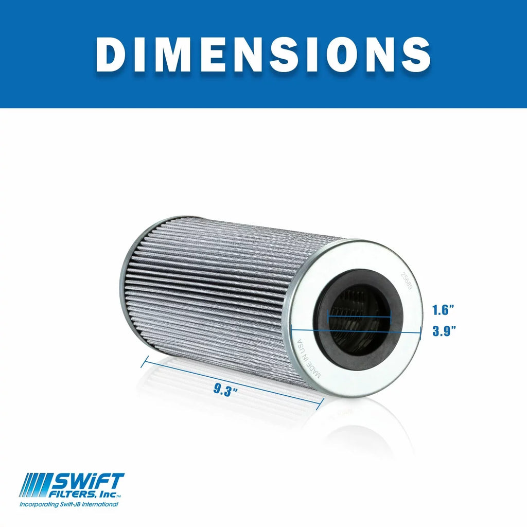 Direct Interchange for FLEETGUARD HF30491 Cartridge Filter Element Microglass 3 Micron