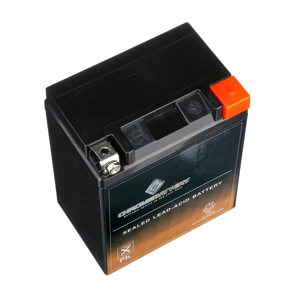 Chrome Battery Ytx14Ahl-Bs Motorcycle Battery For Dynamark 361113 361114 421101 456301