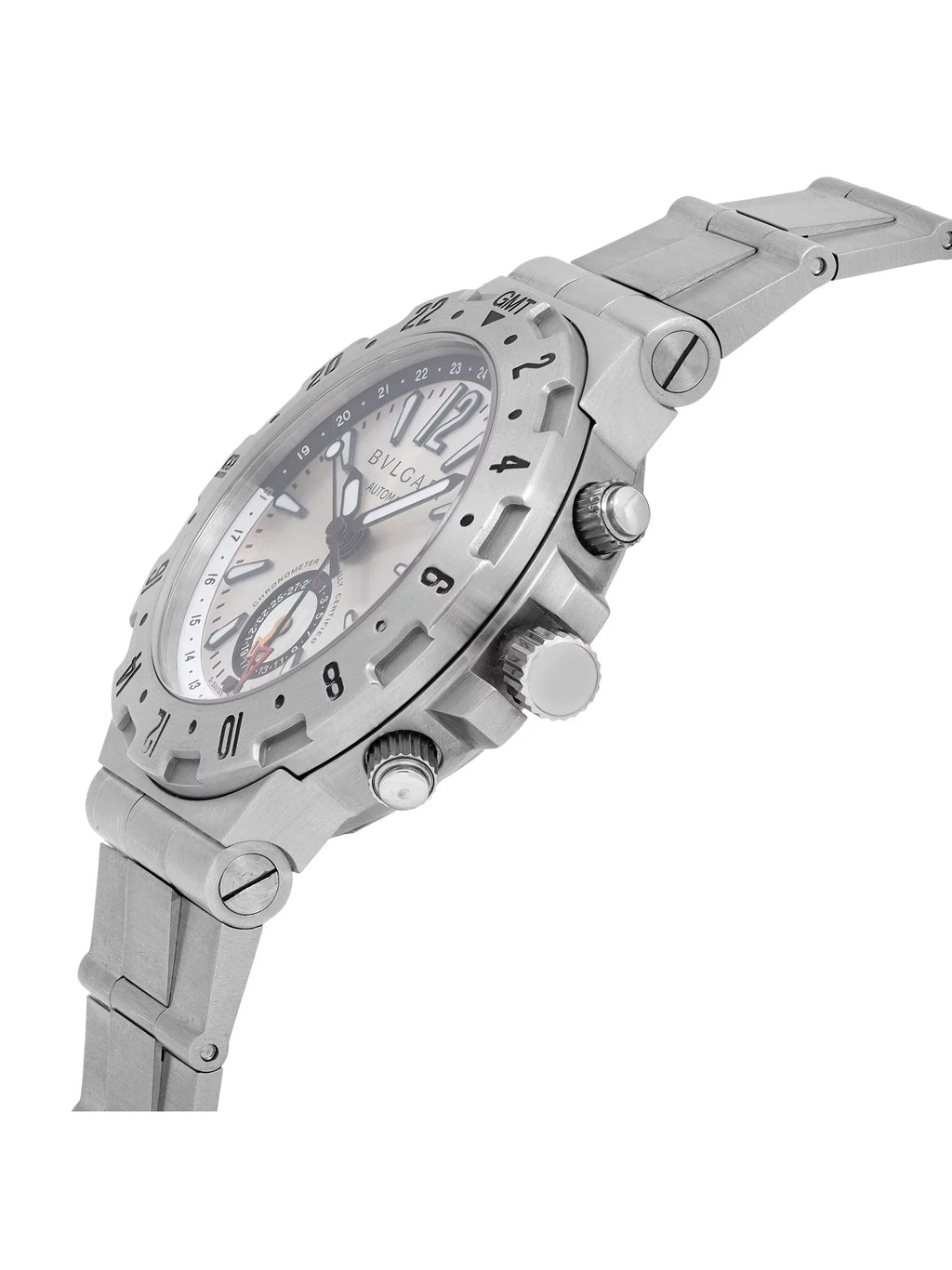 Bvlgari Diagono Professional GMT 40mm Steel Automatic Mens Watch GMT40S