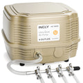 INCLY 7W Aquarium Air Pump 245 Gallon with 4 Adjustable Filter Outlet, Commercial & Quiet Liquid Hydroponics Oxygen Bubbler for Fish Tank Pond Air Stone