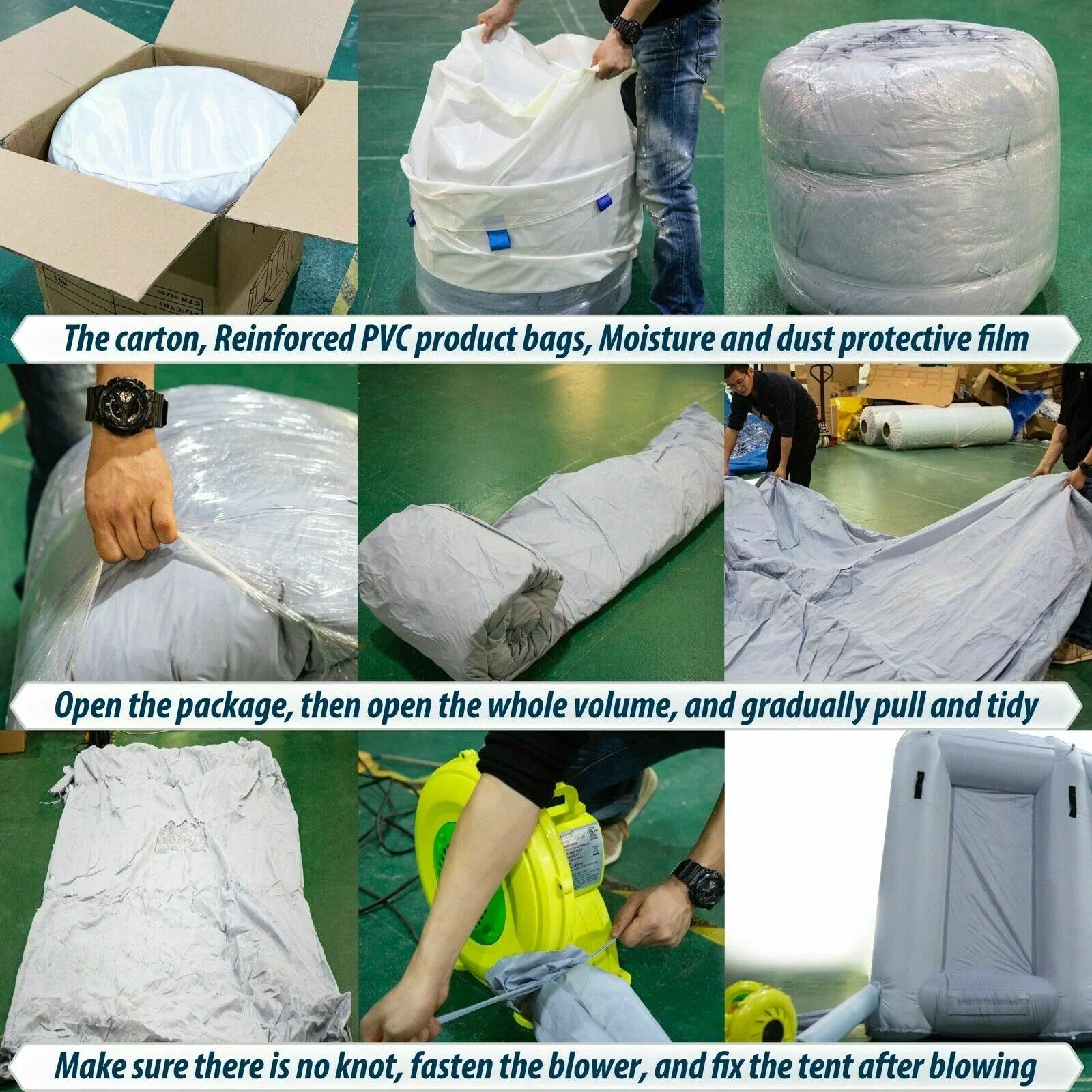23x13x8FT Inflatable Spray Booth Paint Tent Mobile Portable Car Workstation New