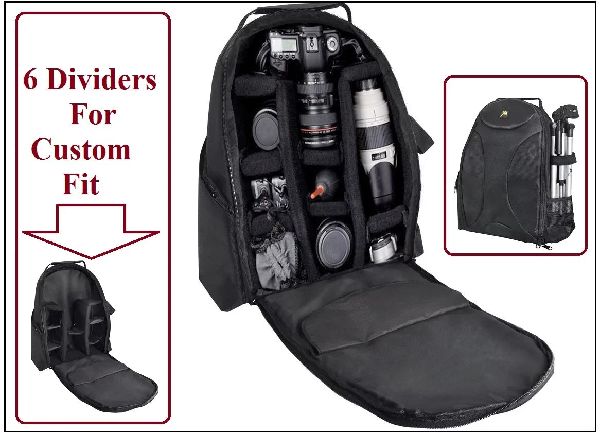 Large Backpack Case Camera Bag For Pentax Camera Camcorder