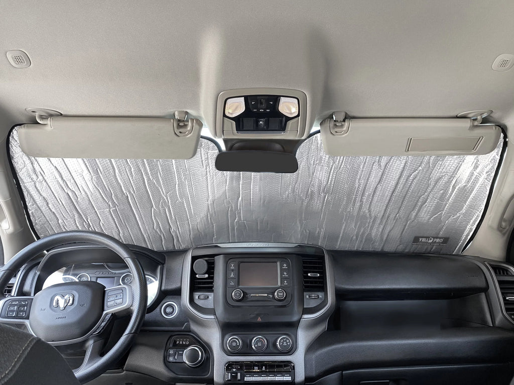 Front Windshield Sunshade for 2010-2023 Dodge RAM 2500 3500, 2Dr Regular Cab, 4Dr Quad Cab Crew Cab Mega Cab Pickup Truck