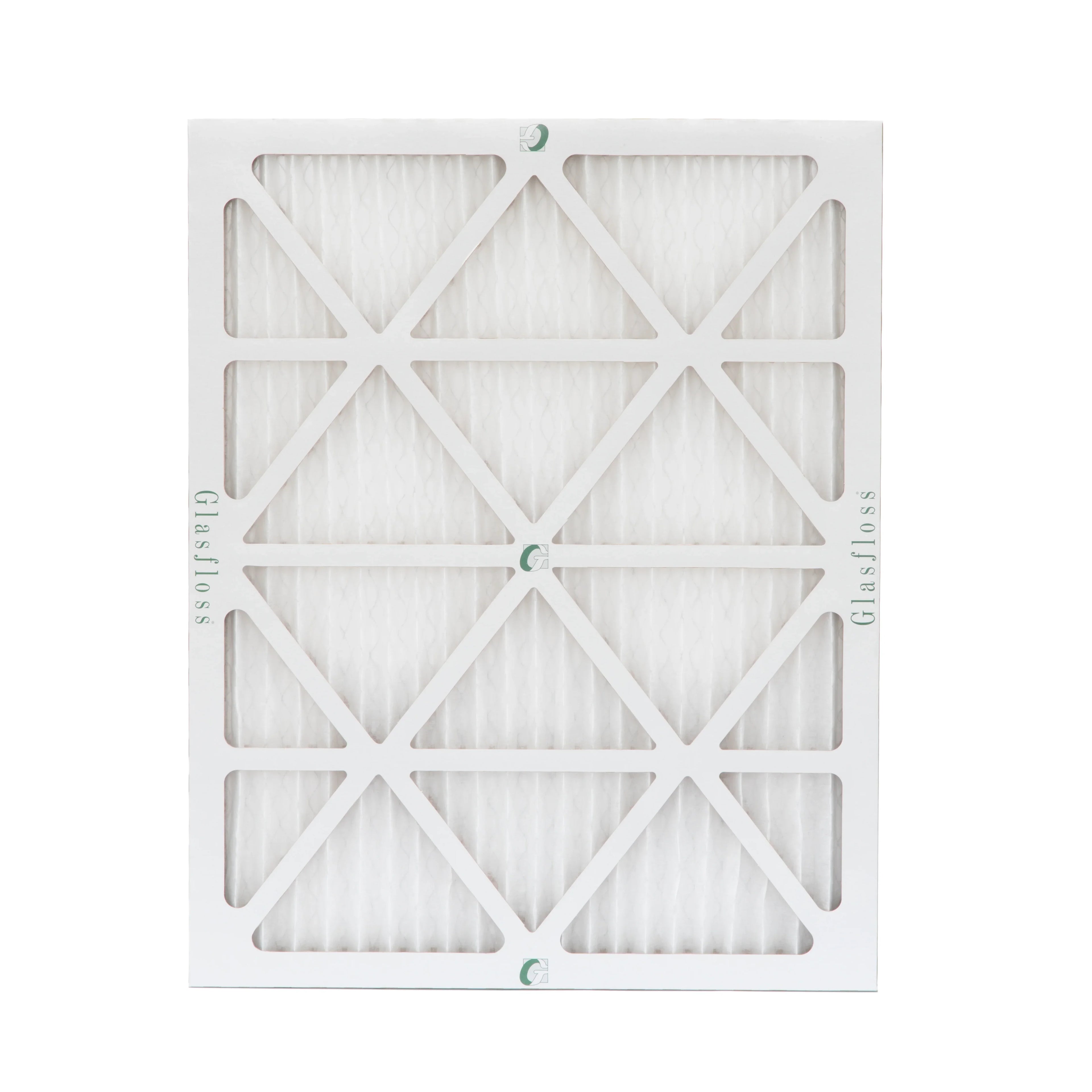 12 Pack of 14x20x1 MERV 10 Pleated Air Filters by Glasfloss. Actual Size: 13-1/2 x 19-1/2 x 7/8