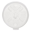 Dart 12FTLS Lift N' Lock Plastic Hot Cup Lids, With Straw Slot, Fits 10 Oz To 14 Oz Cups, Translucent, 100/sleeve, 10 Sleeves/carton