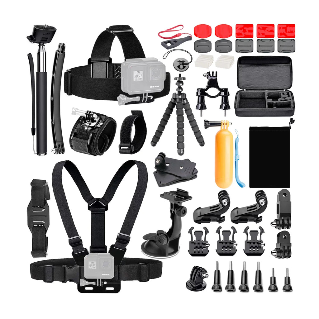Vivitar DVR781HD Action Cam with Fluid Case and 50-In-1 Action Camera Kit