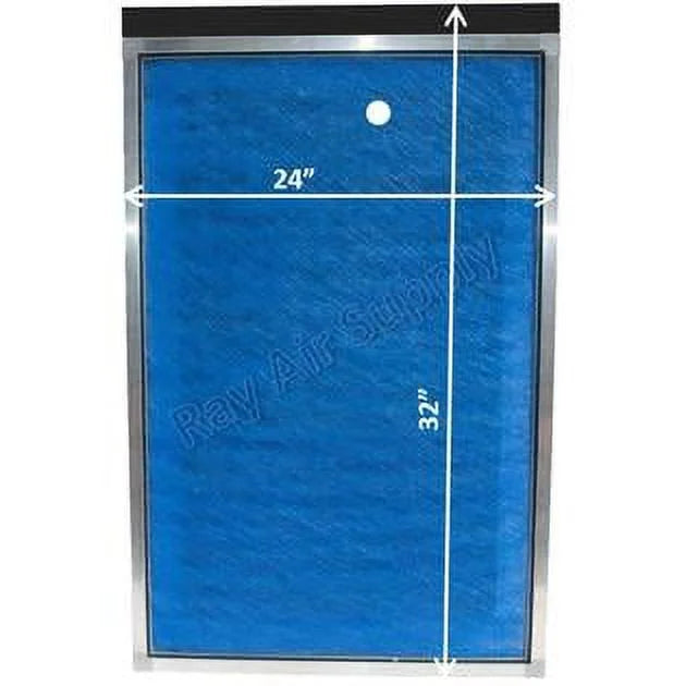 RAYAIR SUPPLY 24x32 Replacement Filter Pads Compatible with MicroPower Guard Air Cleaner (3 Pack) BLUE