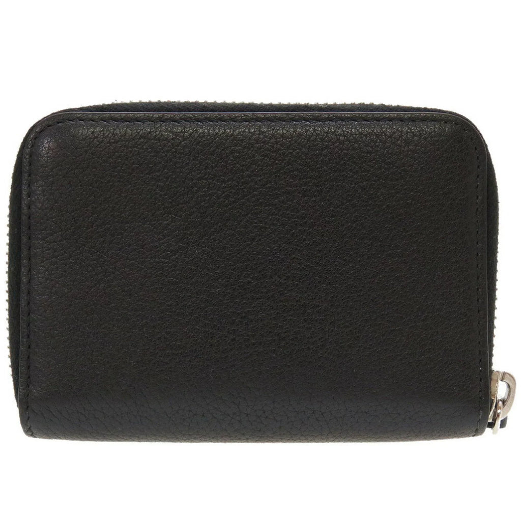 Pre-Owned Dior Homme Leather Black Men's Round Coin Case (Good)