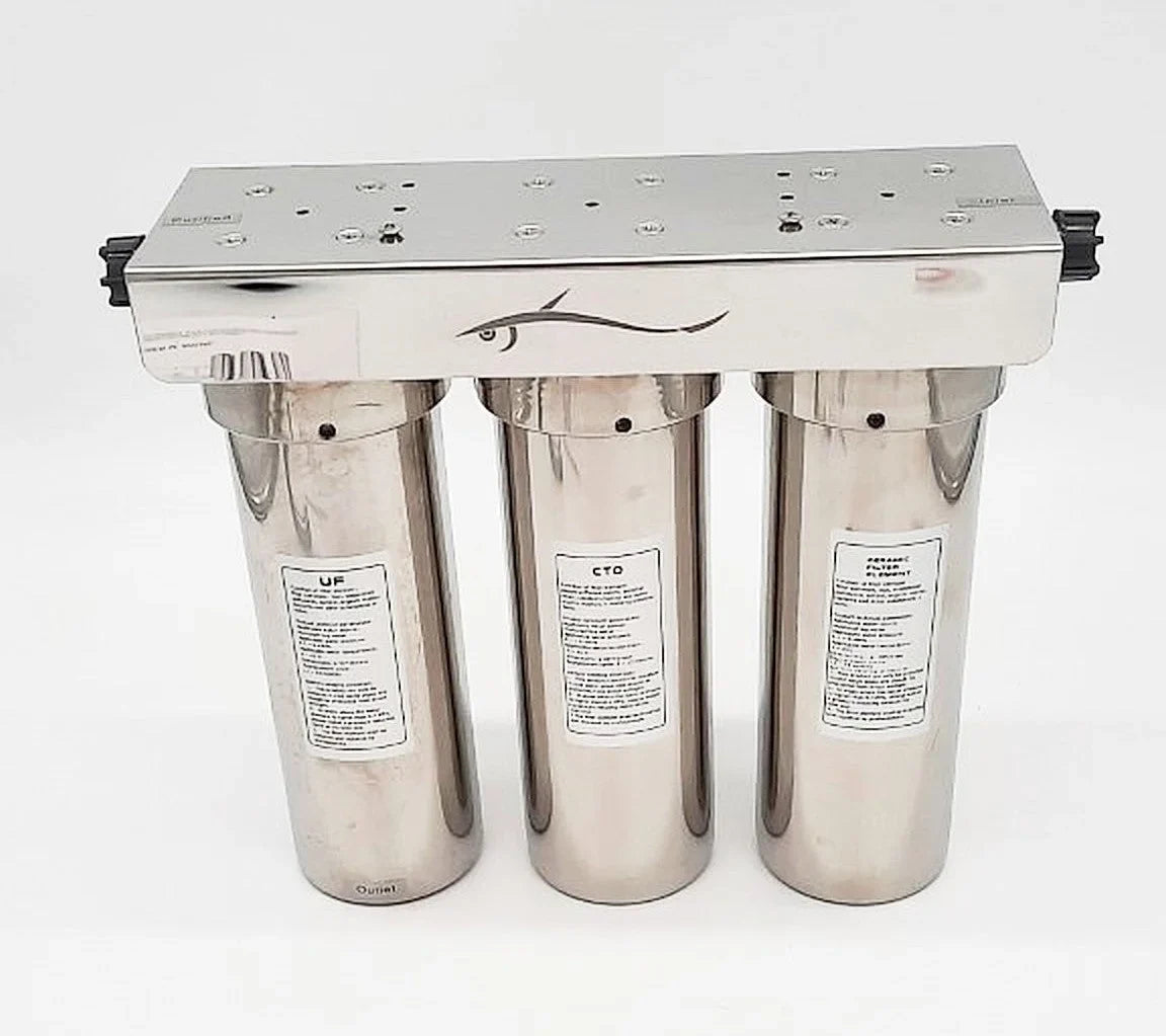 Marine Potable Fluid Ultra filtration 3 stages system stainless steel