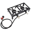 Tomshine Propane Gas Double Cast Iron Stove for Patio Camping BBQ Cooking (Standard), Efficient Furnace for Cooking Enthusiasts