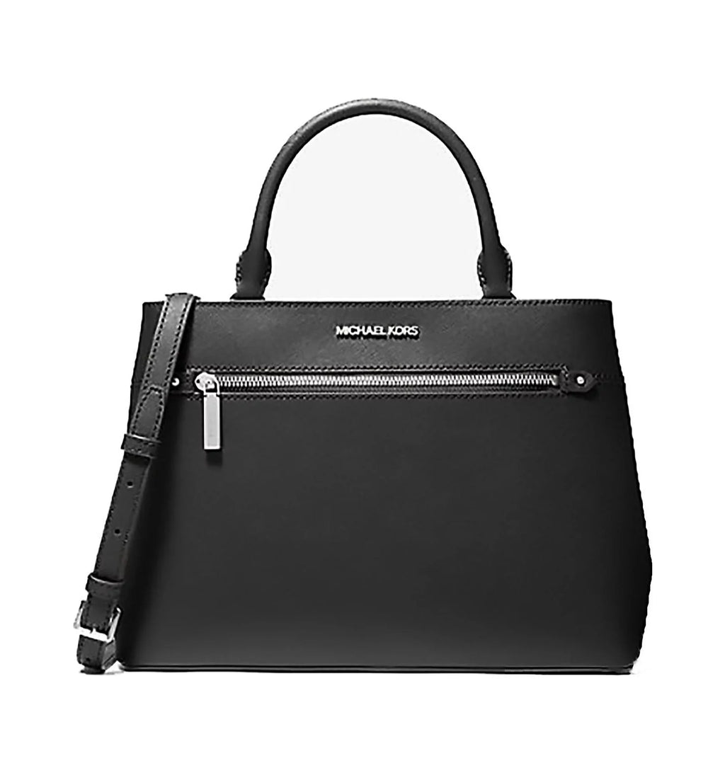 Michael Kors Hailee Large Saffiano Leather Satchel 38T9Cx2S3L Black