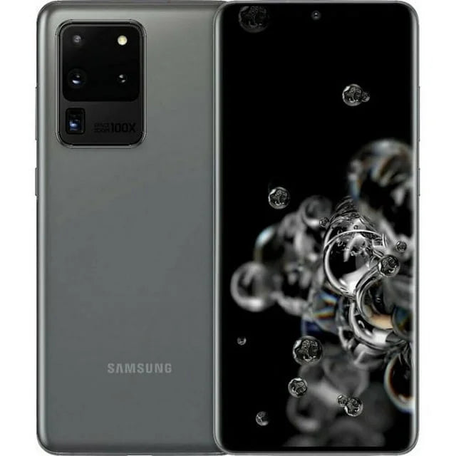 Restored Galaxy S20 Ultra, 128GB, Cosmic Gray Fully Unlocked (Refurbished)