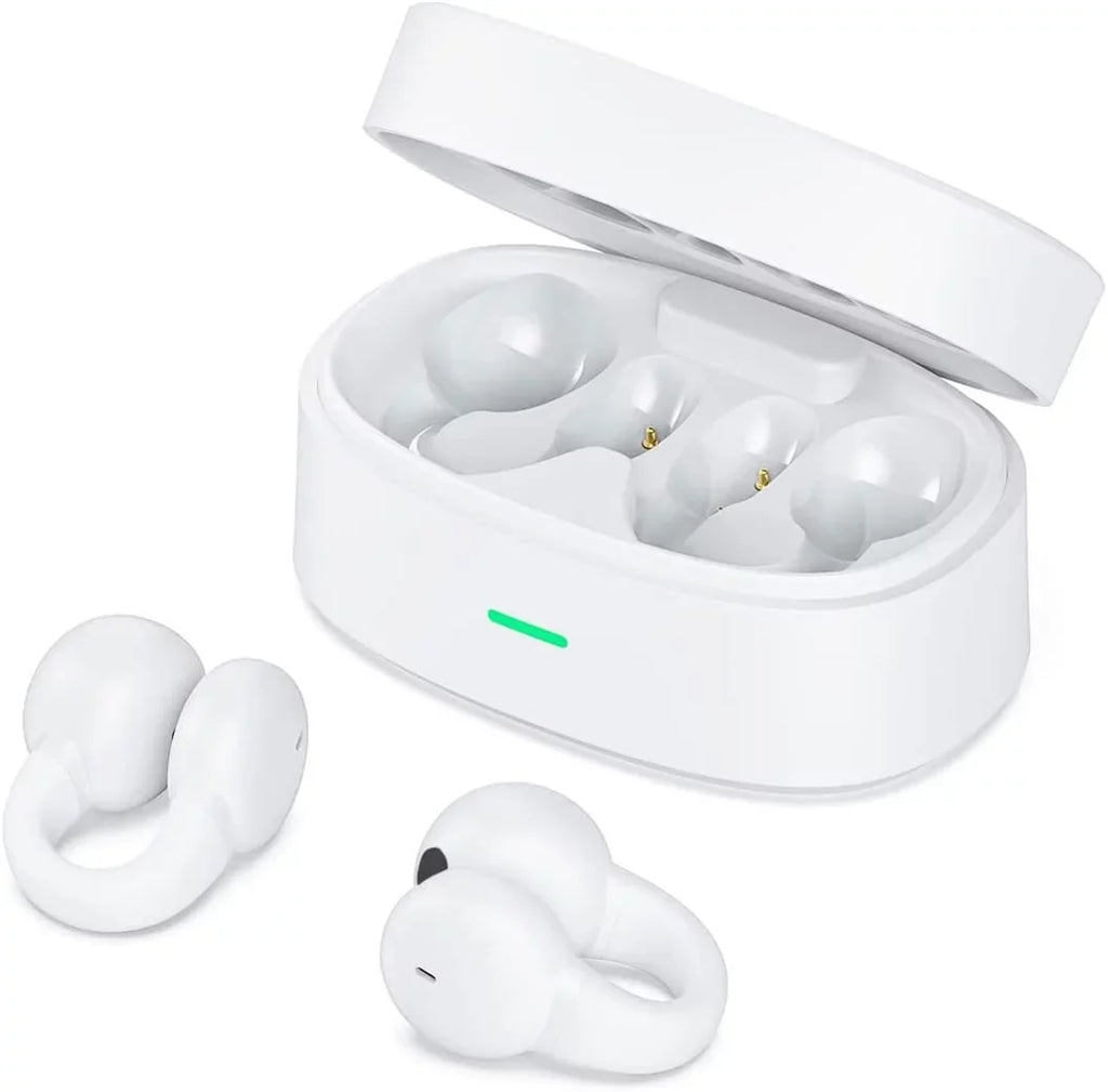 Wireless Ear-Clip TWS Earphones for Kyocera DuraForce Pro 3 Phone - Bluetooth Earbuds True Stereo Charging Case Hands-free Mic Headset N8O Compatible With DuraForce Pro 3 (2023) Model
