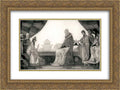 Nicholas Roerich 2x Matted 24x18 Gold Ornate Framed Art Print 'Yaroslav is glad for Kiev'