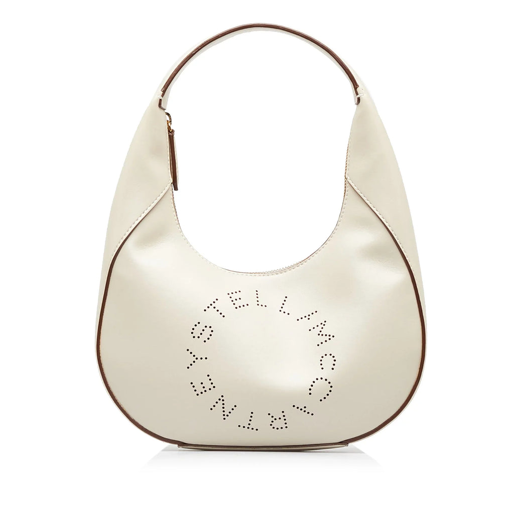 Pre-Owned Authenticated Stella McCartney Linea Logo Vegetarian Shoulder Bag Polyester Fabric Brown Unisex (Good)