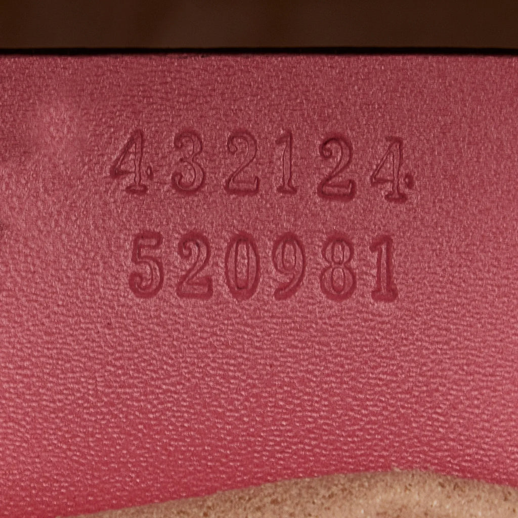 Pre-Owned Authenticated Gucci Guccissima Satchel Calf Leather Pink Unisex (New with Defects)