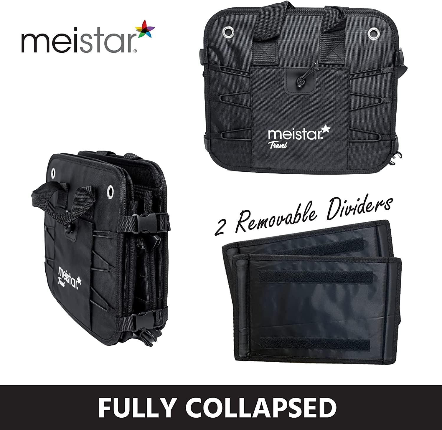 meistar Multi Compartments Collapsible Portable Car Trunk Organizer and Storage for Auto